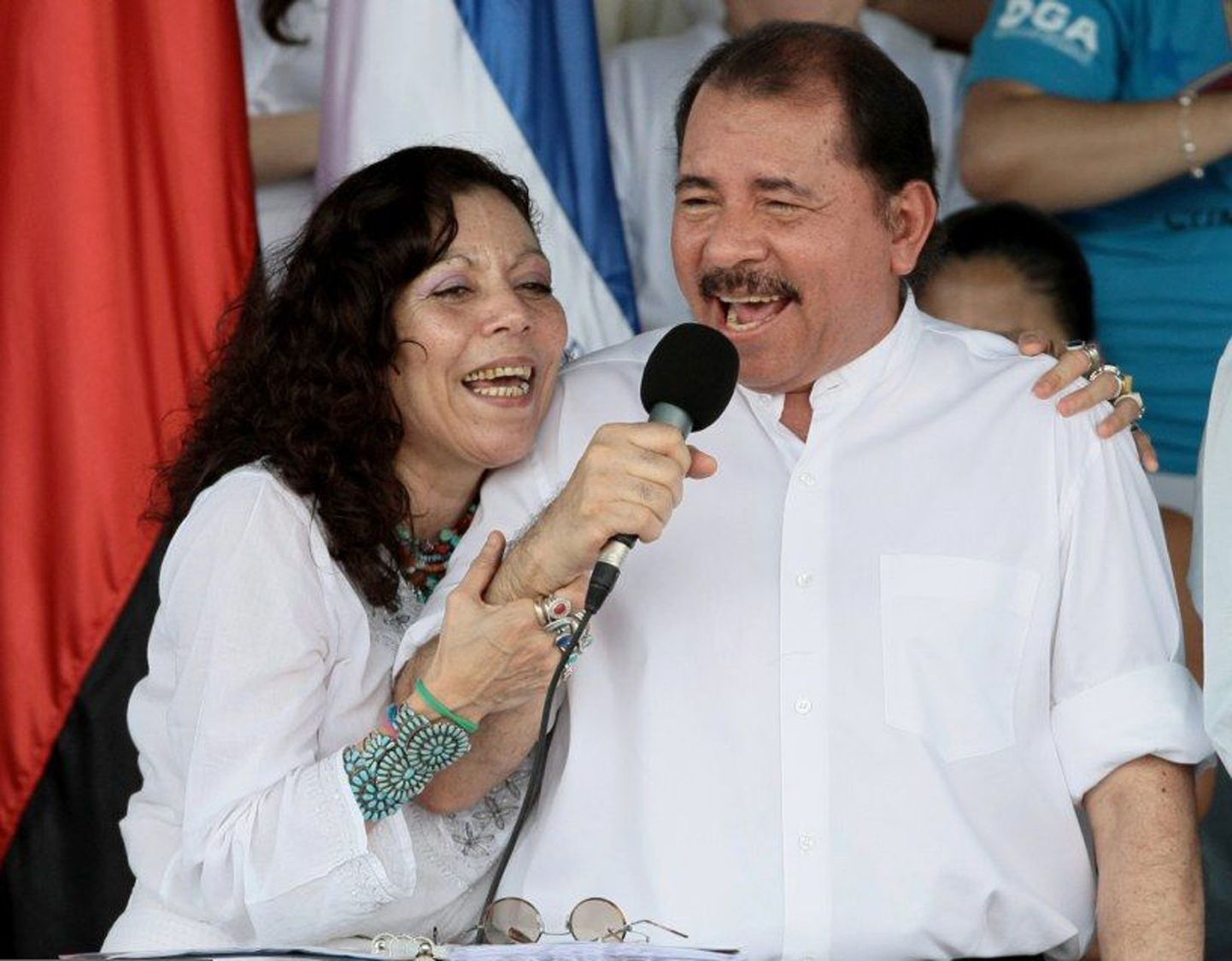 Daniel Ortega ja tema abikaasa Rosario Murillo.