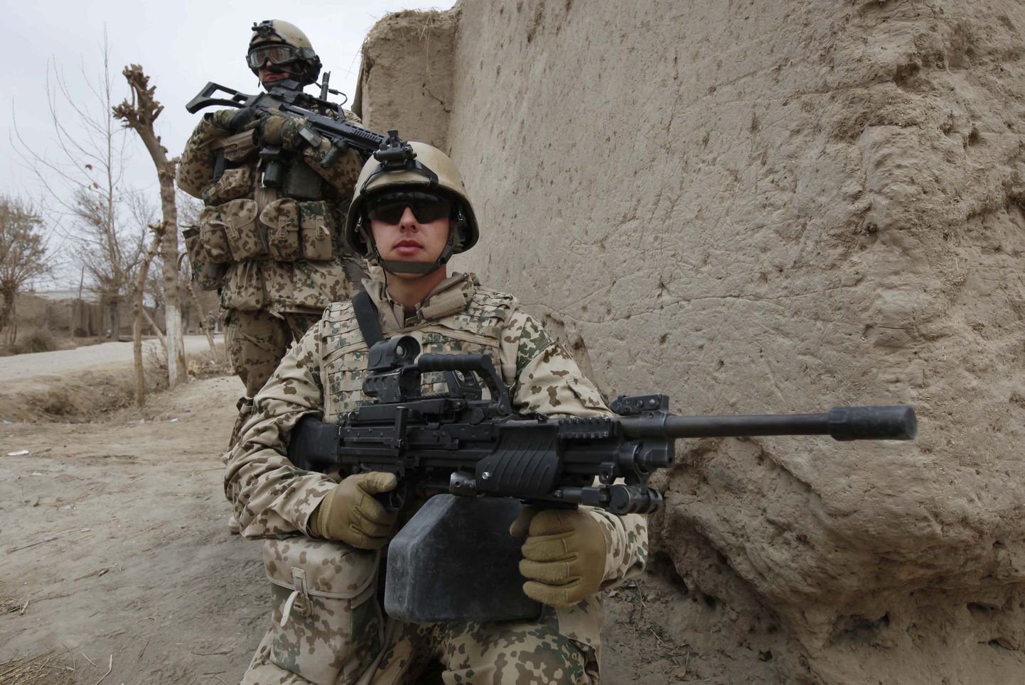 Saksa Bundeswehri sõdurid patrullil Iman Sahibi linnas Põhja-Afganistanis.