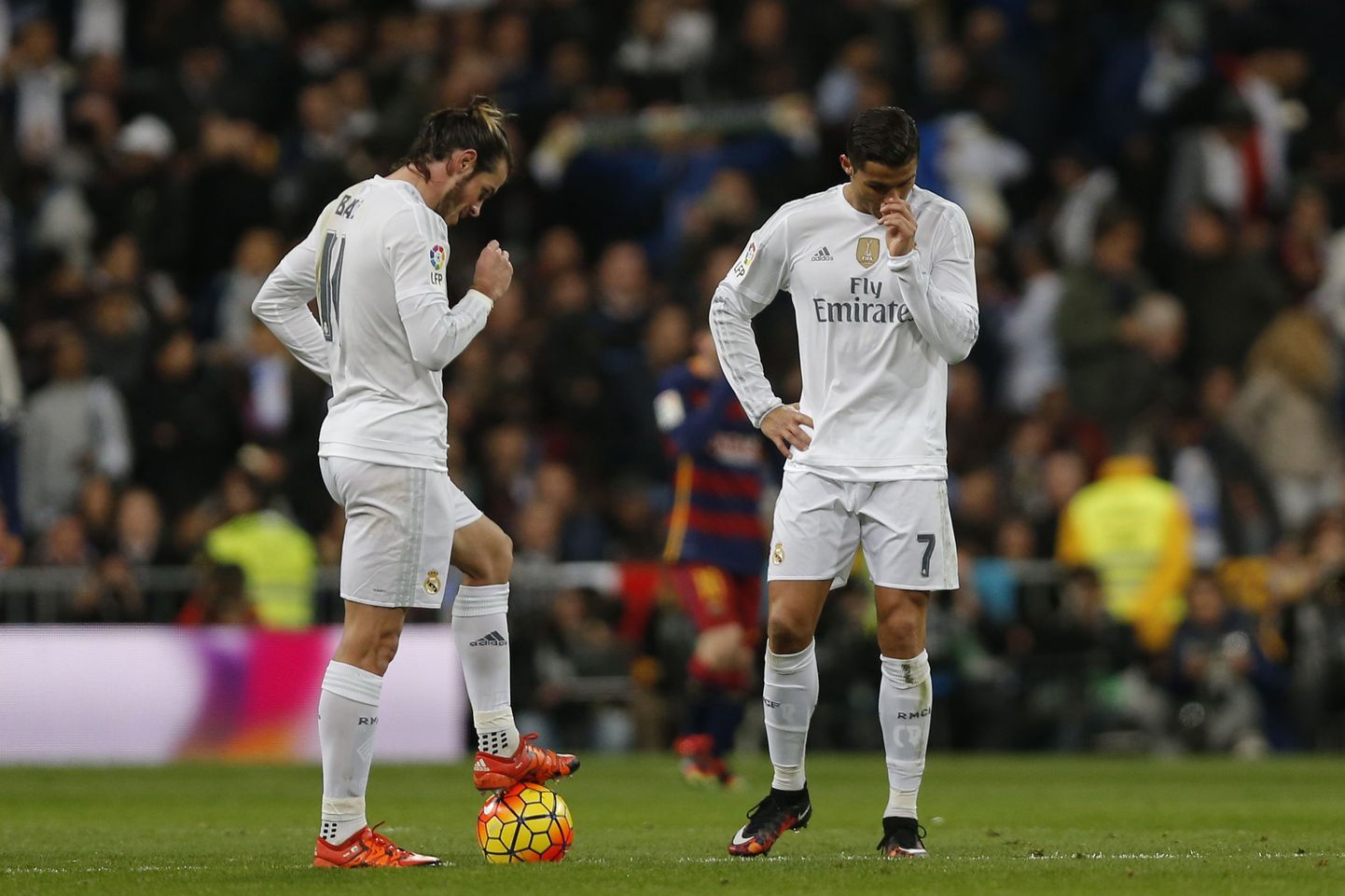 Cristiano Ronaldo ja Gareth Bale mängus Barcelona vastu