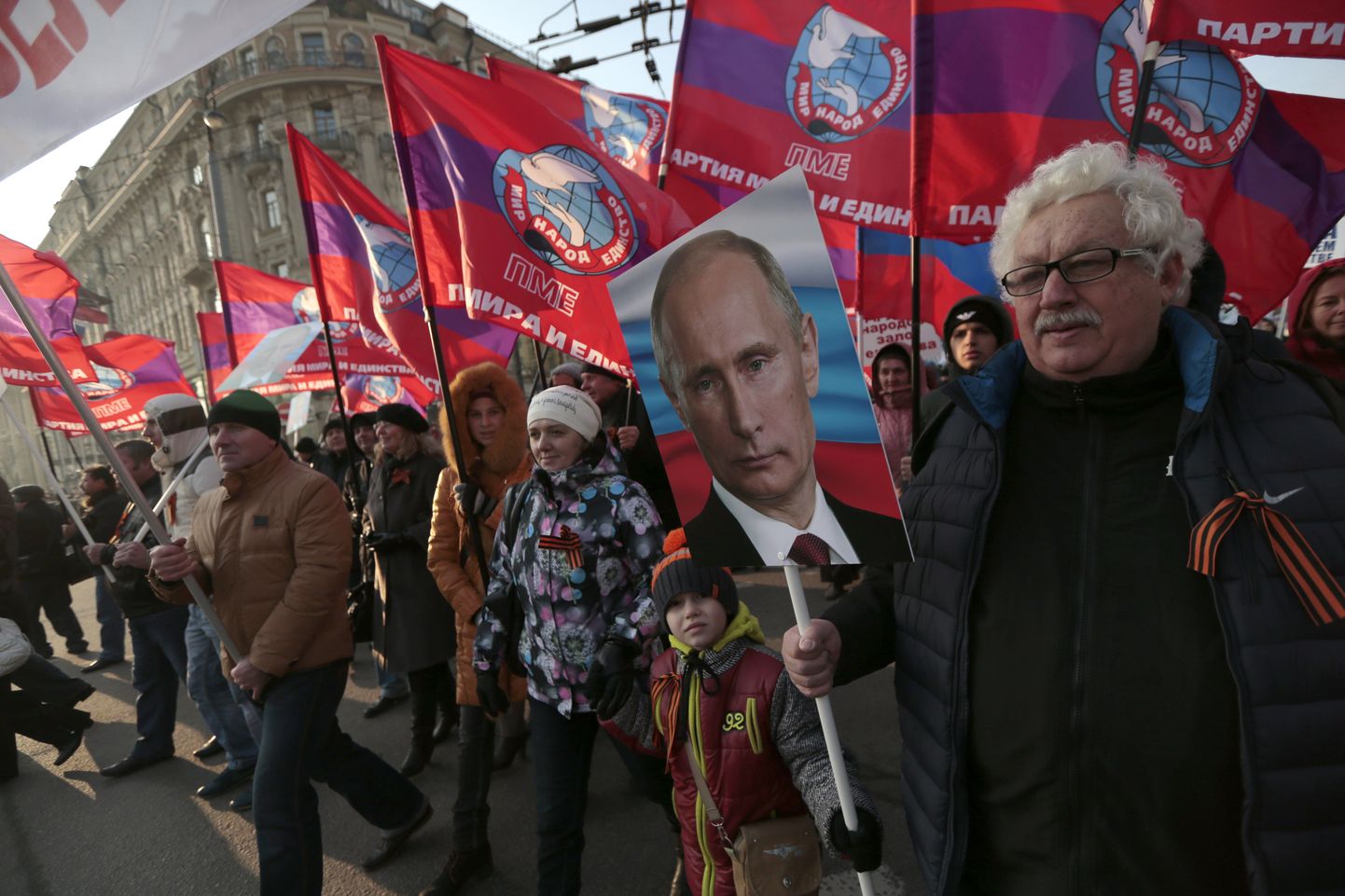 Putini-meelne marss Moskvas.