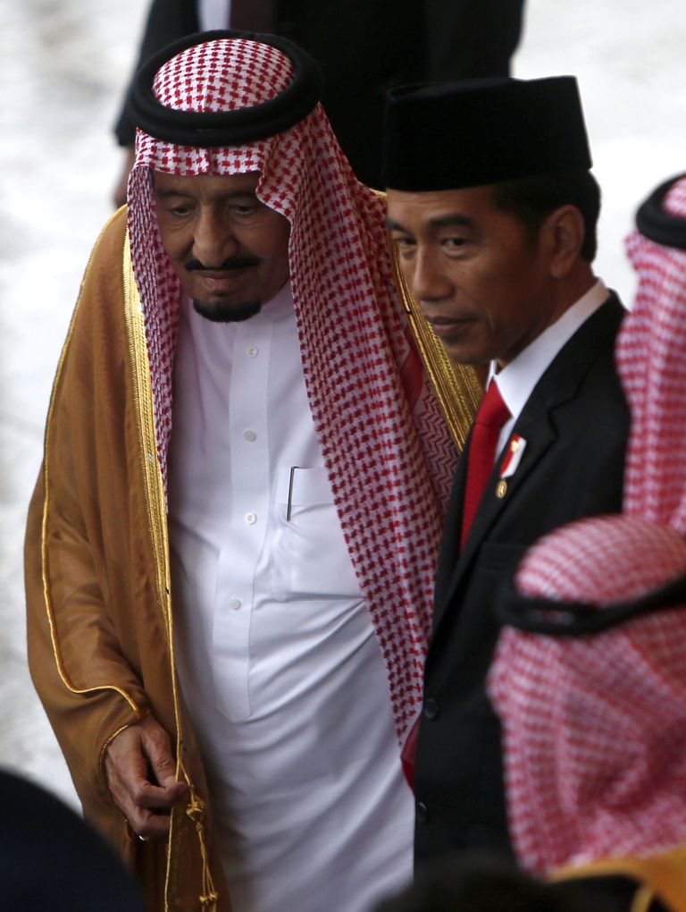 Indoneesia president Joko Widodo ja Saudi Araabia kuningas Salman