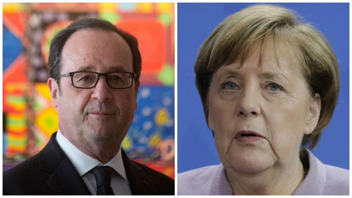 Франсуа Олланд и Ангела Меркель.
