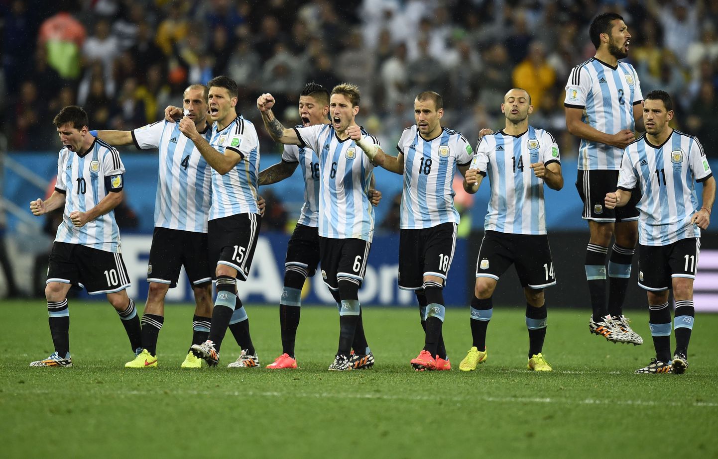 Argentina mängijad.