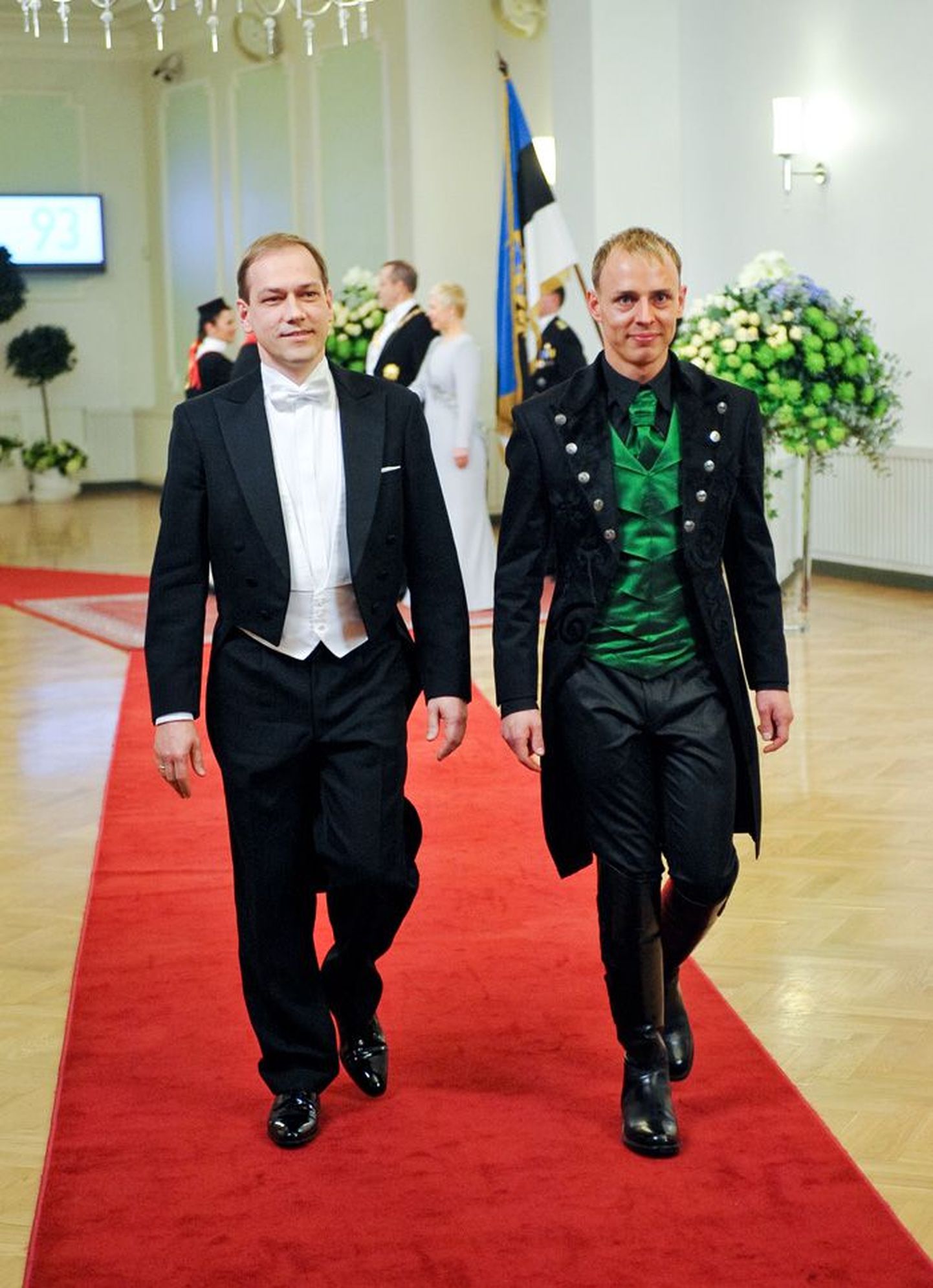 Presidendi vastuvõtt - dirigent Erki Pehk ja teatrikunstnik Madis Nurms
