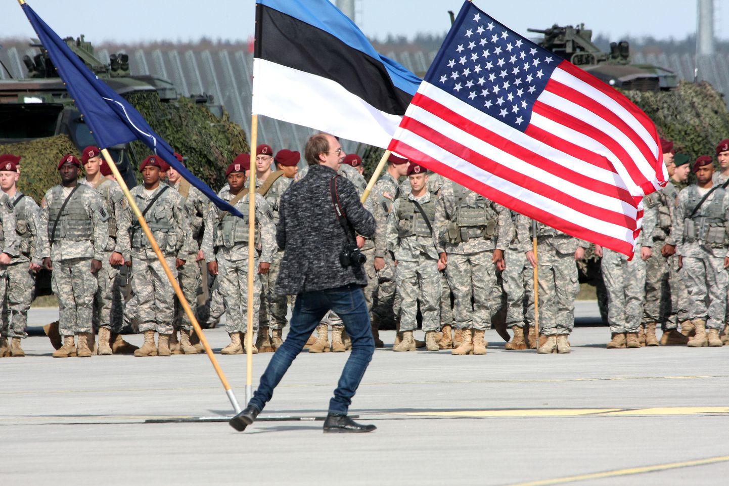 Прибытие контингента НАТО в Эстонию. Иллюстративное фото.