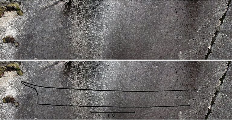Norras leiti paati kujutav petroglüüf