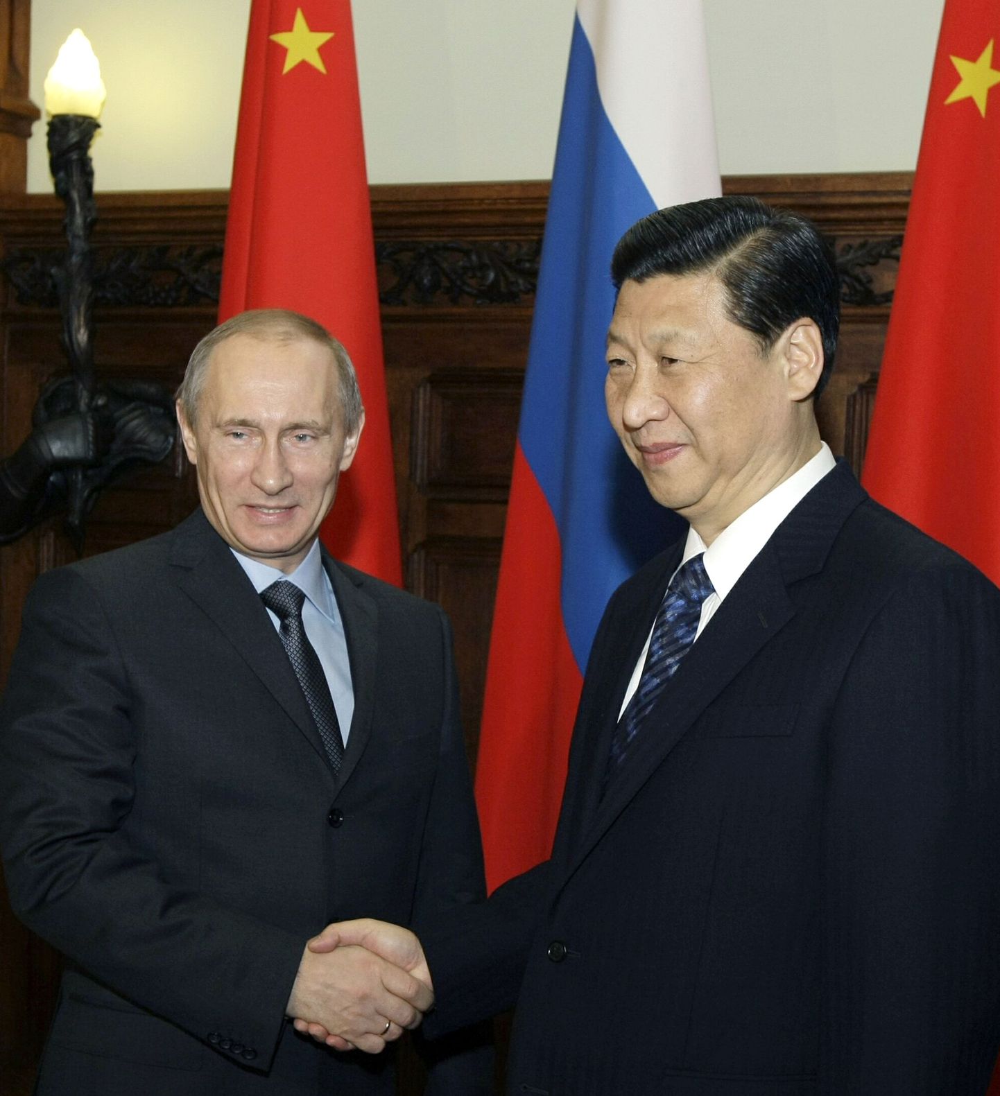 Venemaa peaminister Vladimir Putin ja Hiina asepresident Xi Jinping.