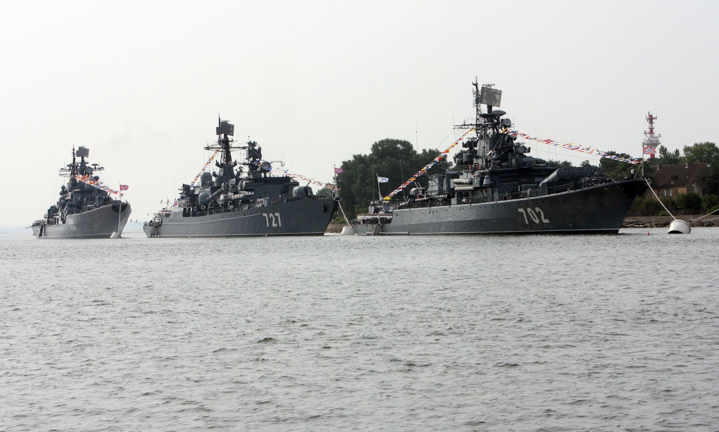 Vene Balti mere laevastiku sõjalaevad Baltiiskis.