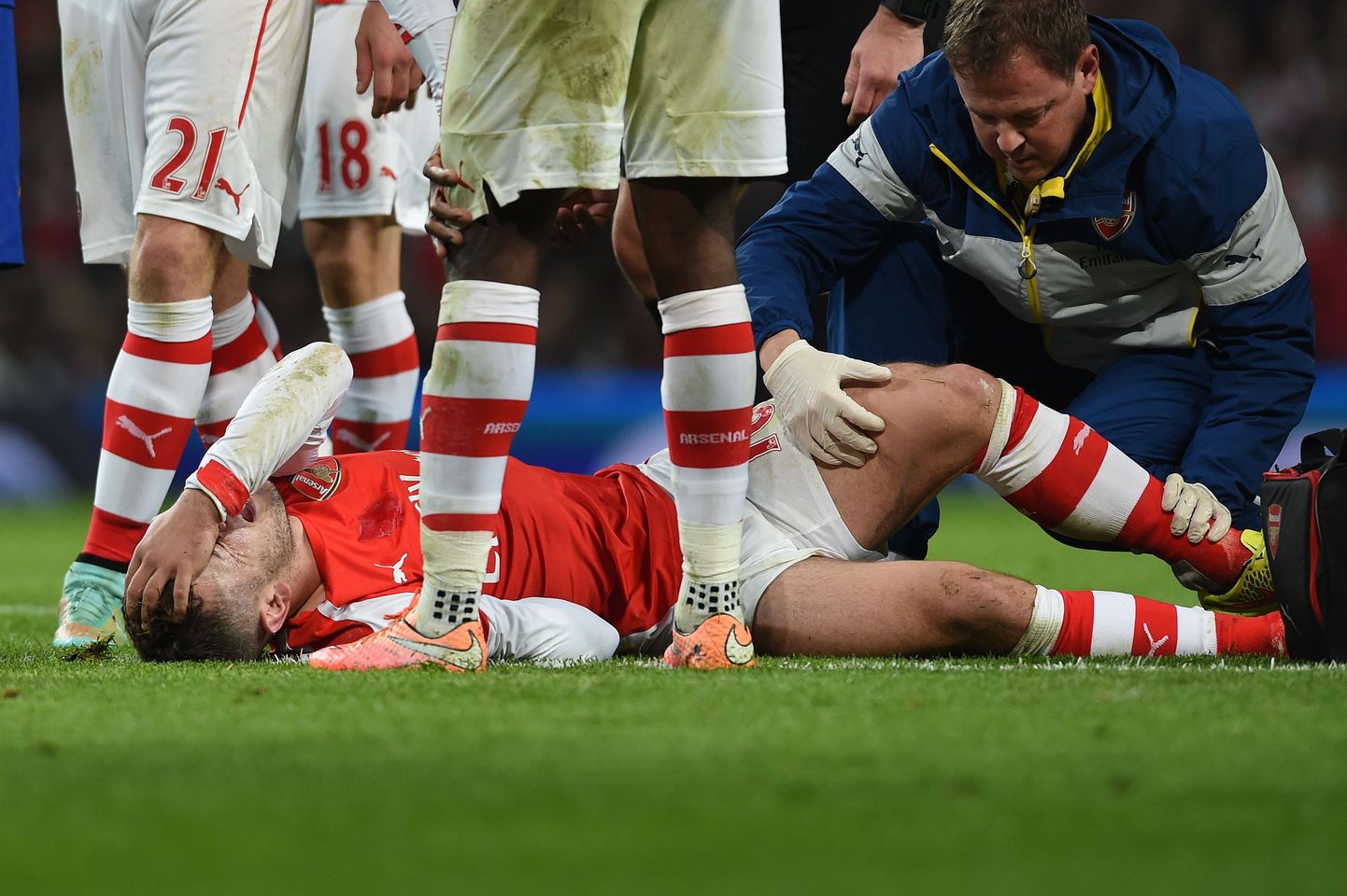 Jack Wilshere on üks Arsenali mängijatest, kelle karjääri vigastused on korduvalt räsinud.