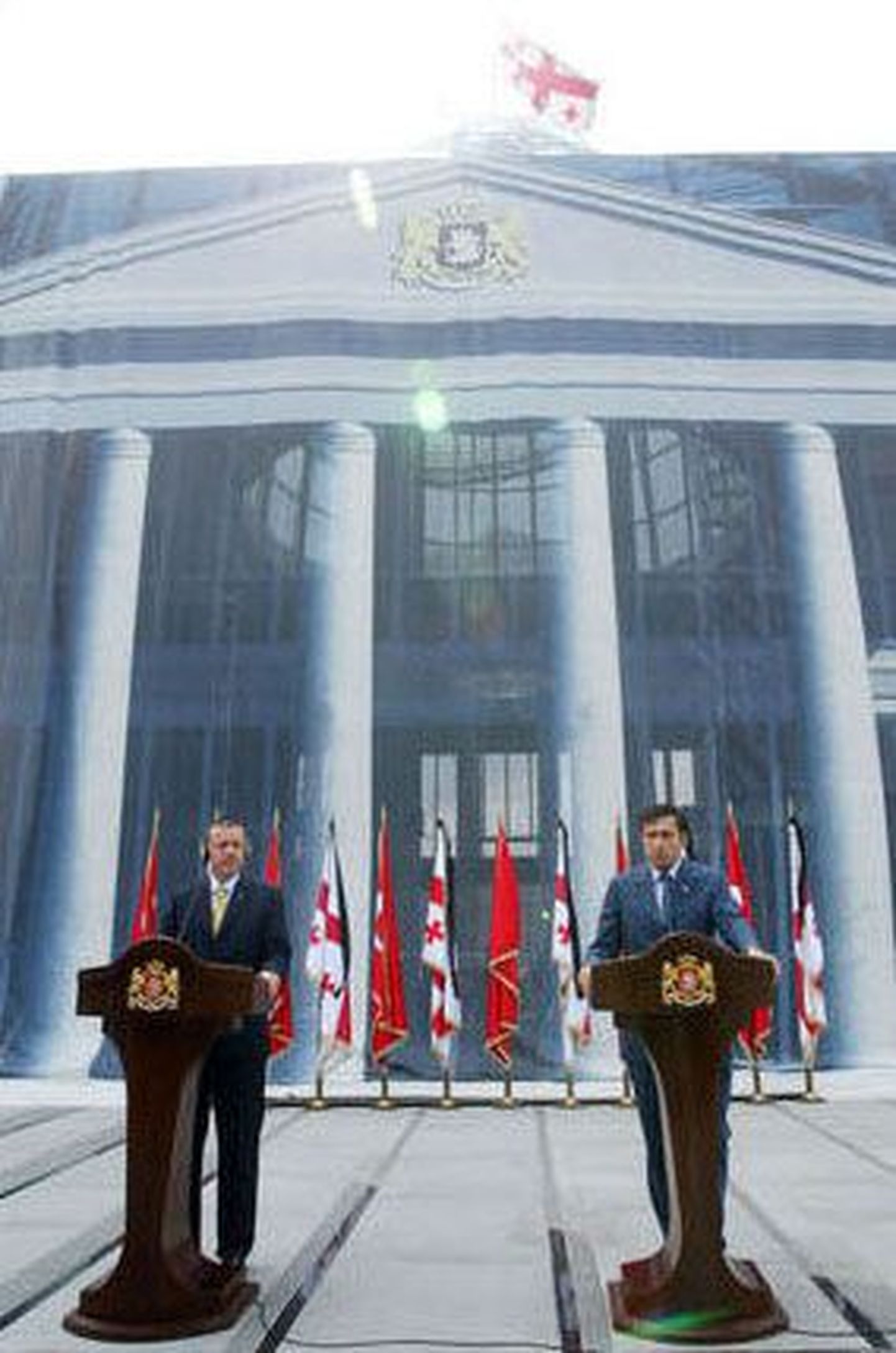 Президент Грузии Михаил Саакашвили и премьер-министр Турции Реджеп Таип Эрдоган