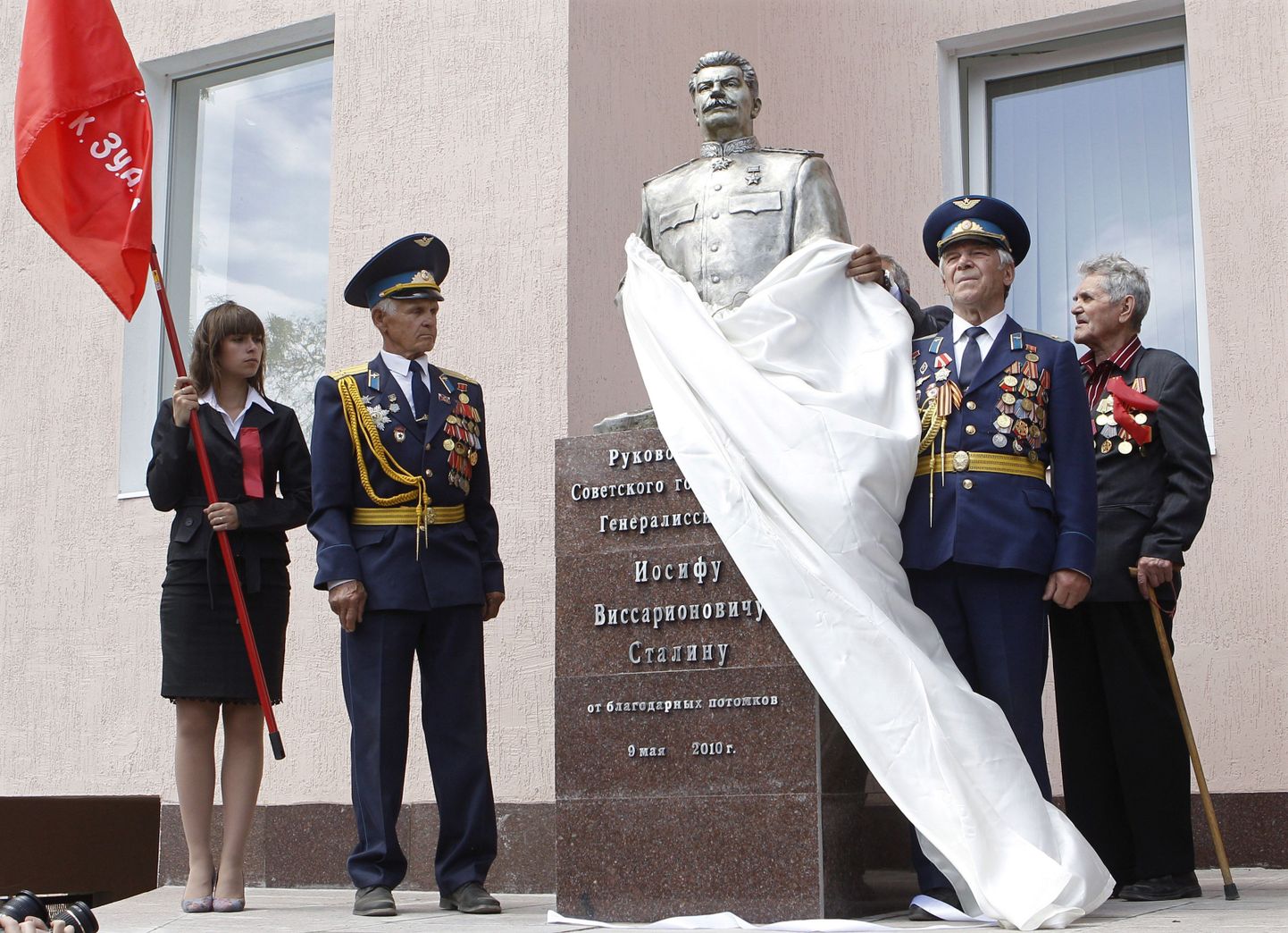 Stalini büsti avamine Zaporožjes.