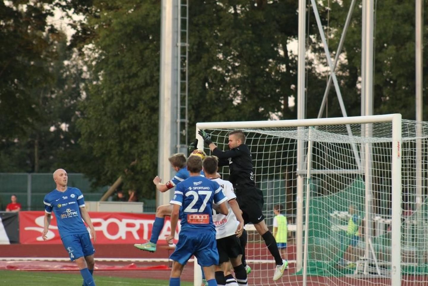 Tartu Tammeka ja Flora mäng 21. augustil Tamme staadionil.