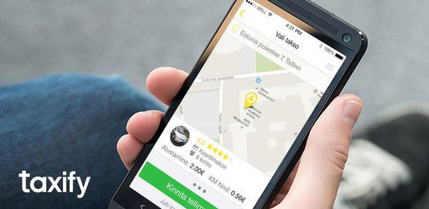 Мобильное приложение Taxify.
