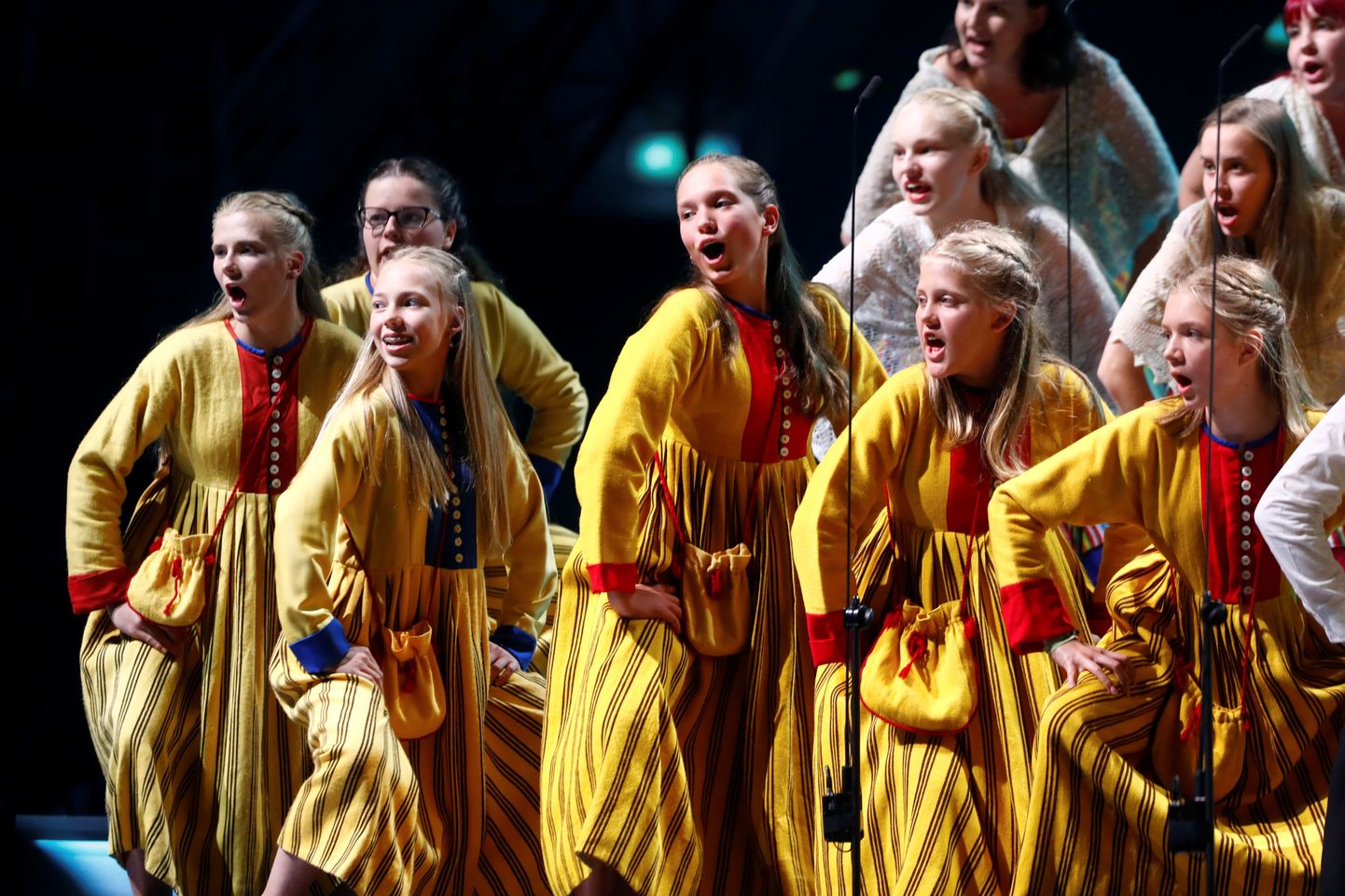 Estonian Television Girls' choir performs during a rehearsal of the Eurovision Choir of the Year contest in Riga, Latvia, July 21, 2017. REUTERS/Ints Kalnins