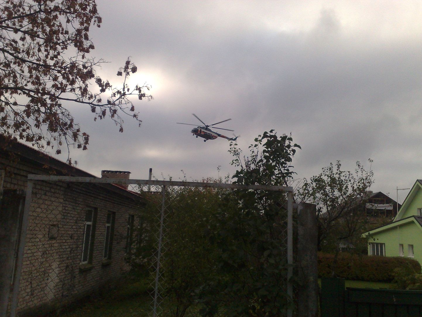 Piirivalve helikopter maandumas.