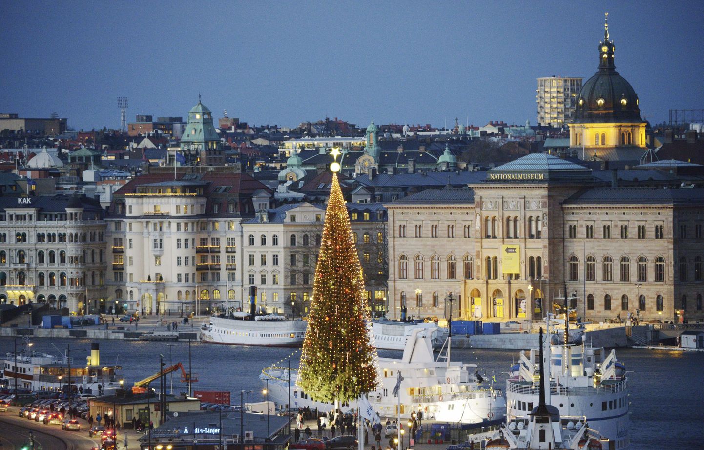 Stockholmi linna jõulukuusk.