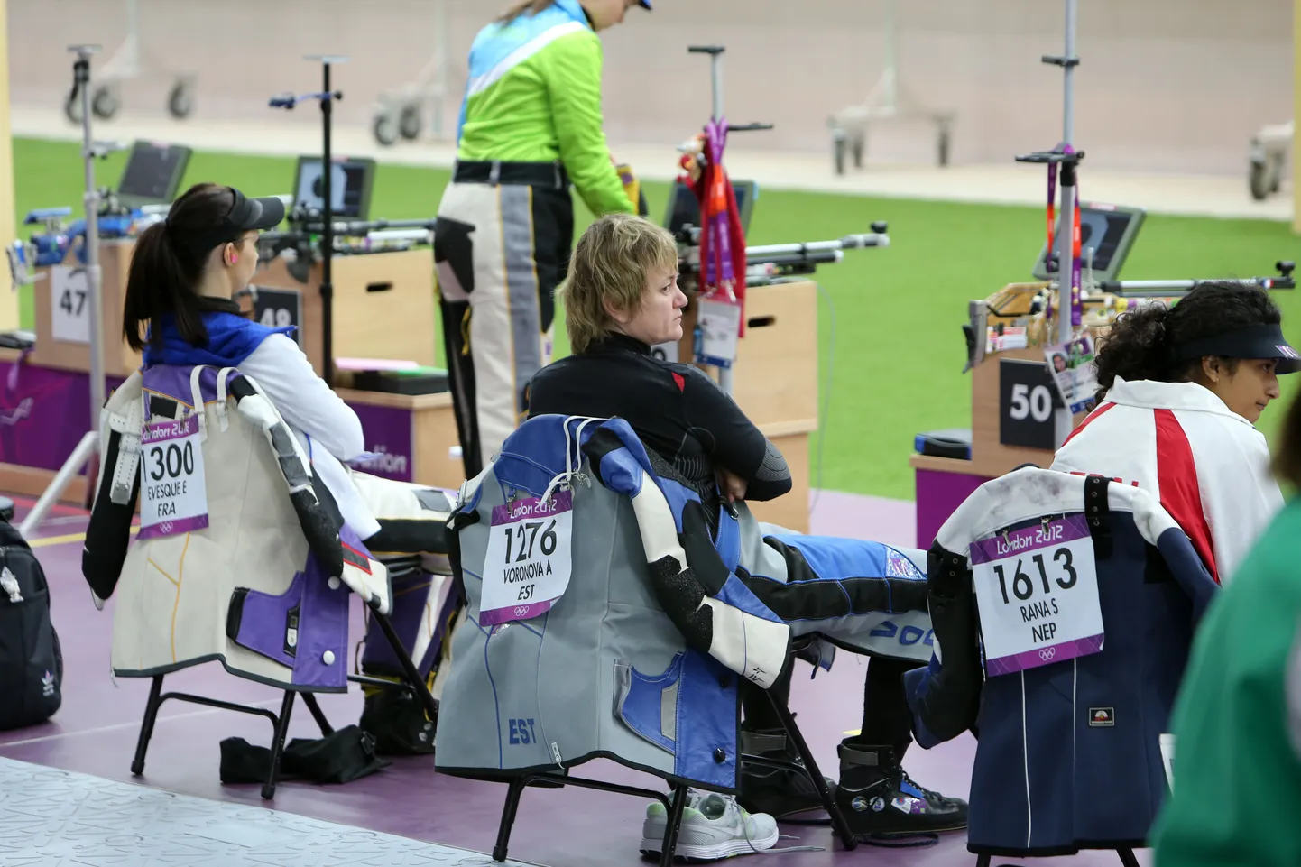 Анжела Воронова (в центре) во время соревнований. Иллюстративный снимок.