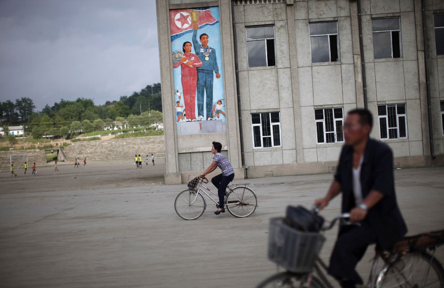 Jalgratturid Põhja-Koreas Rasoni linnas, kus tabati USA kodanik Pae Jun-ho, kes väidetavalt püüdis kukutada kommunistlikku režiimi.