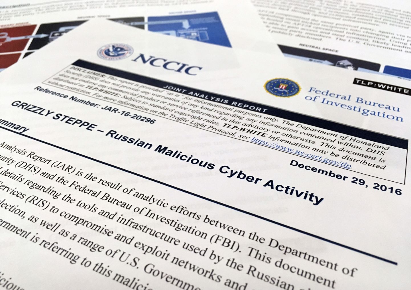 USA luureagentuuride avaldatud raprt, mis kirjeldab Venemaa küberkuritegevust.