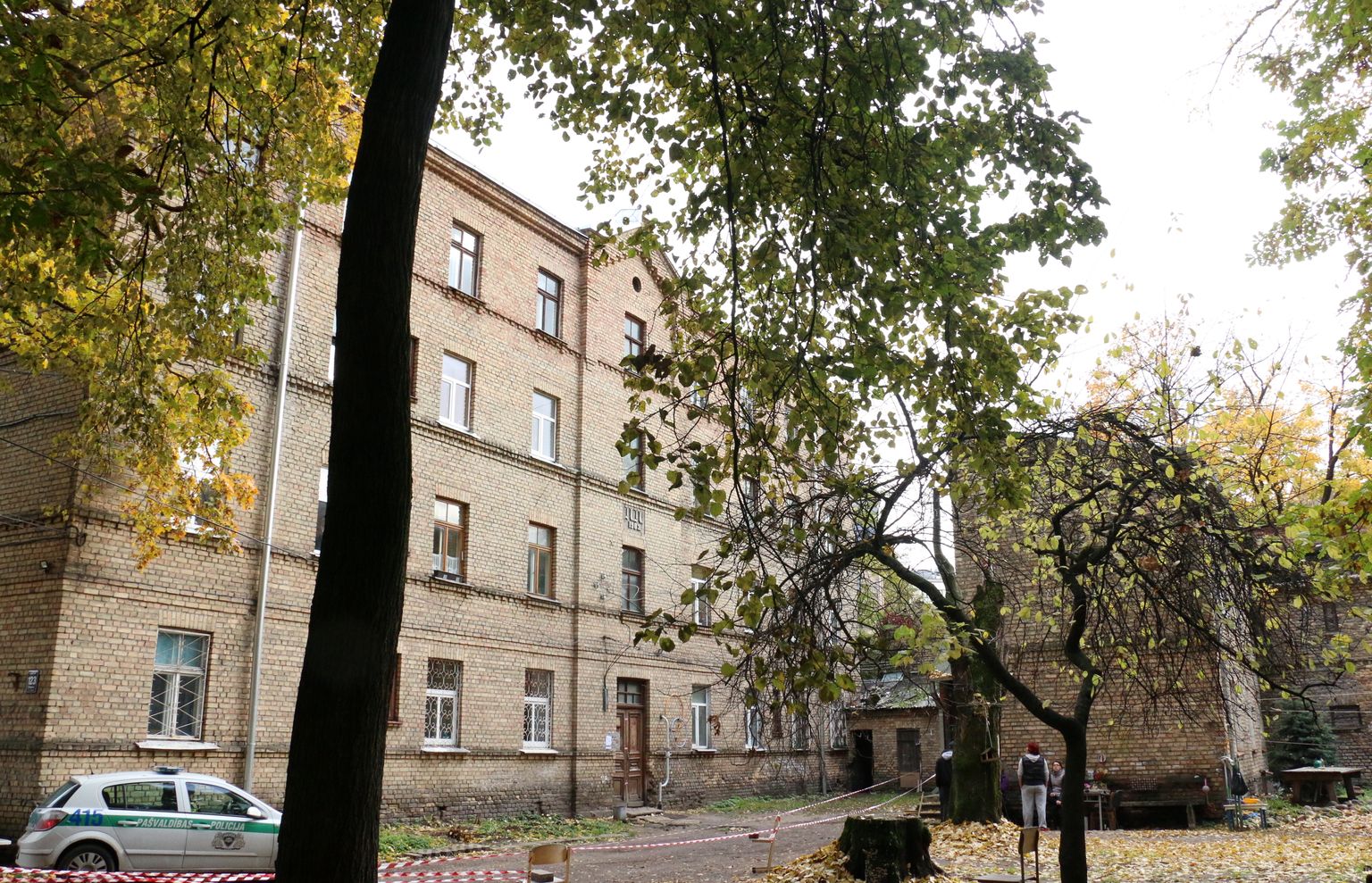 Пострадавший дом на улице Лачплеша