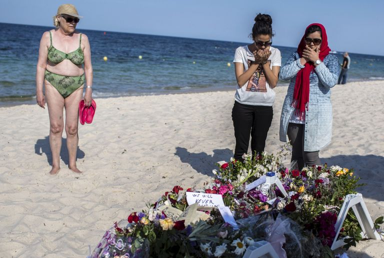 Tuneesia rand Sousse`i linna lähistel mõned päevad pärast seda, kui Seifiddine Rezgui Yacoub oli tapnud seal 39 turisti. / Reuters/Scanpix