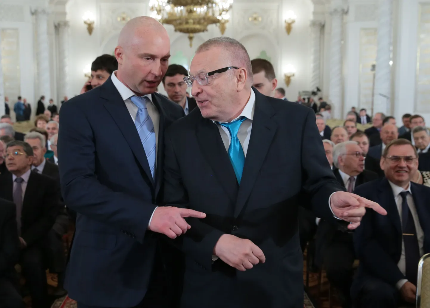 Владимир Жириновский (справа) и Игорь Лебедев.