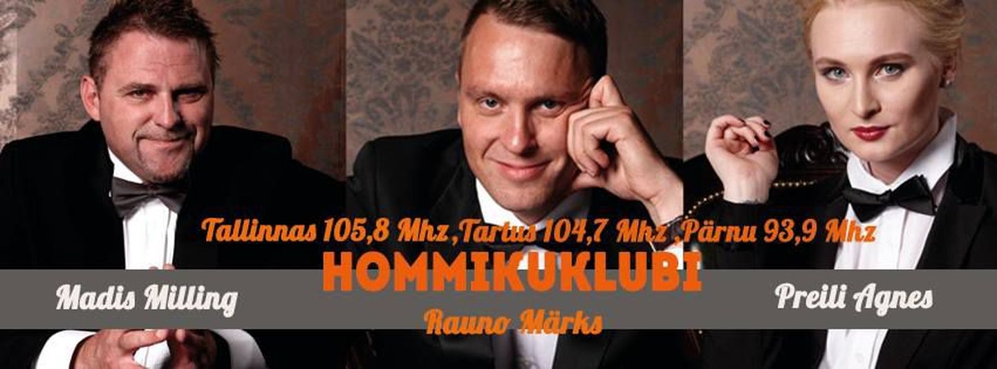 Hommikusaate «Hommikuklubi» saatejuhid: Madis Milling, Rauno Märks ja Agnes Aaliste