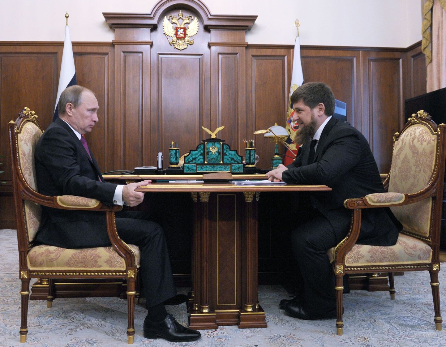 Vladimir Putin ja Ramzan Kadõrov.