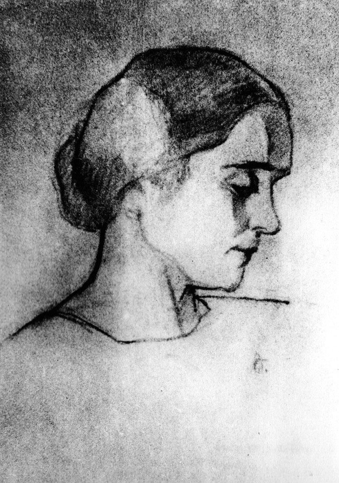 Aino Suitsu portree. Nikolai Triik, 1914.