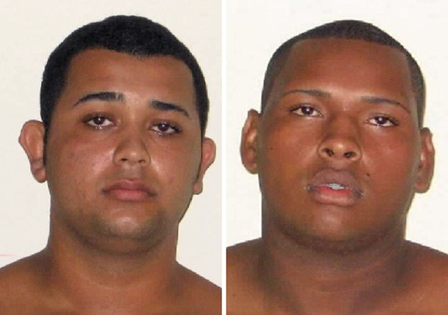 Naisturisti röövis ja vägistamises kahtlustatavad Jonathan Foudakis de Souza (vasakul) ja Wallace Aparecido de Souza Silva.