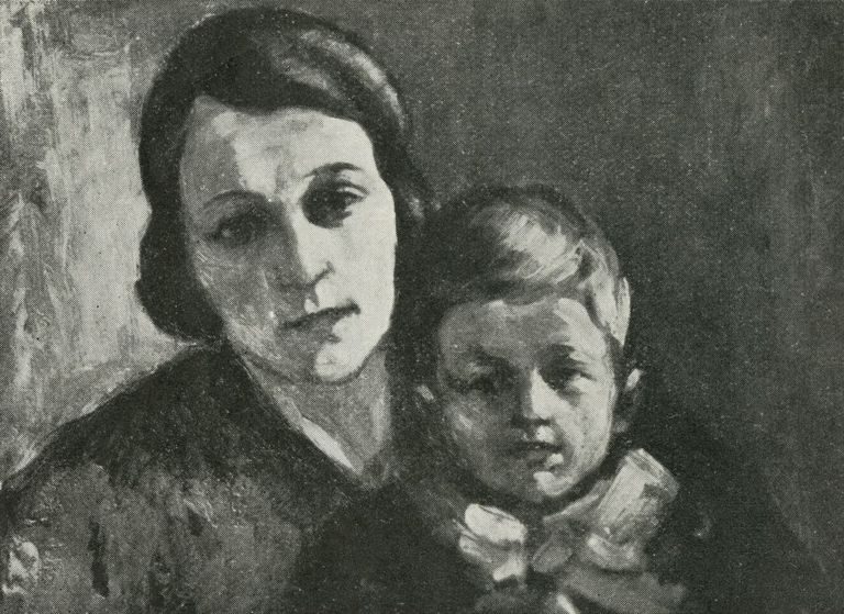Konstantin Süvalo. Ema ja laps. Õli