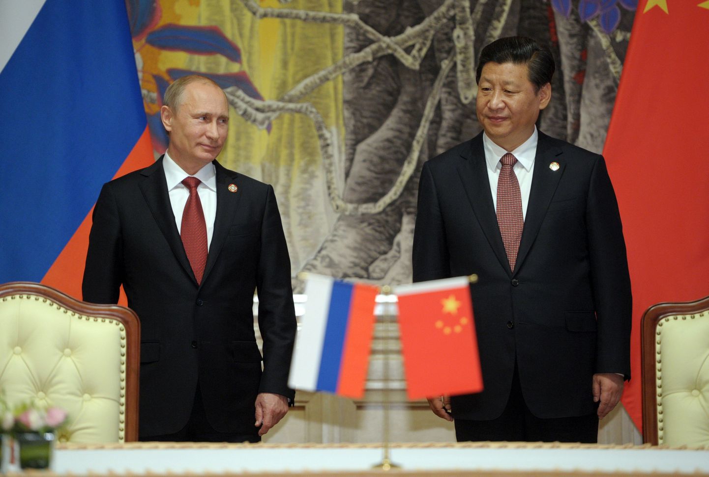 Venemaa president Vladimir Putin koos Hiina kolleegi Xi Jinpingiga.