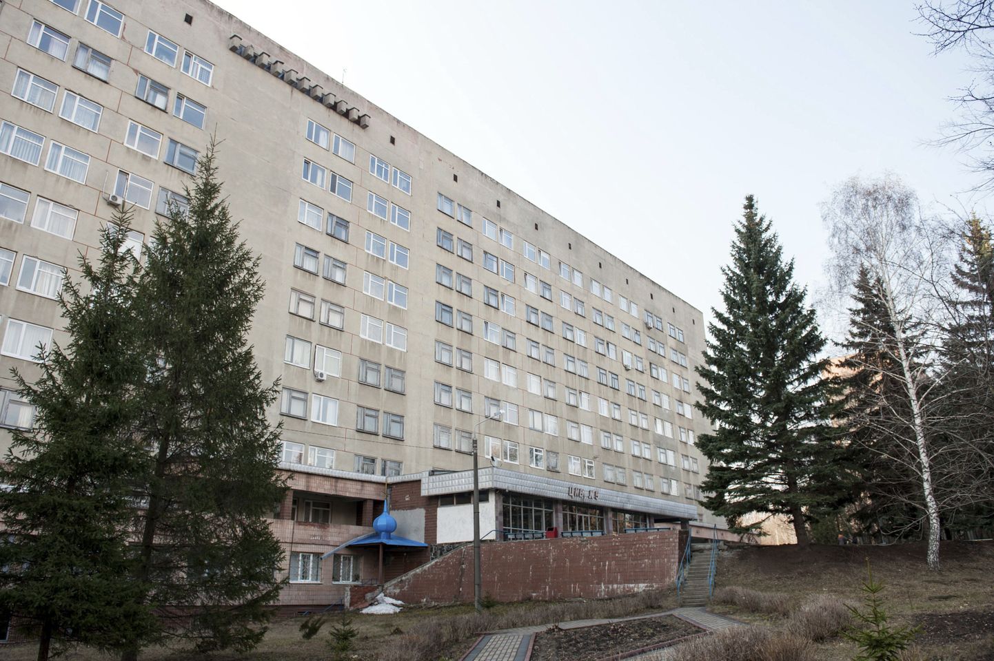 Harkivis asuv raudteehaigla, kuhu Julia Tõmošenko toimetati ravile seljahädade tõttu.