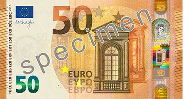 Uee 50-eurose esikülg.