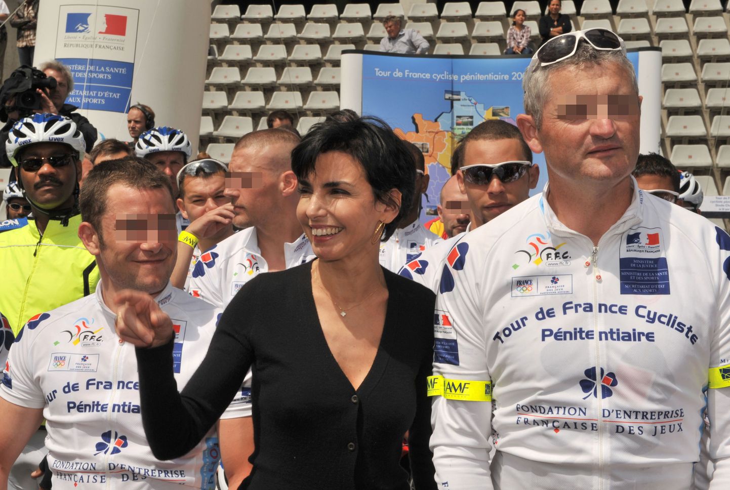 Vangide Tour de France'il osalenuid õnnitles ka siseminister Rachida Dati.
