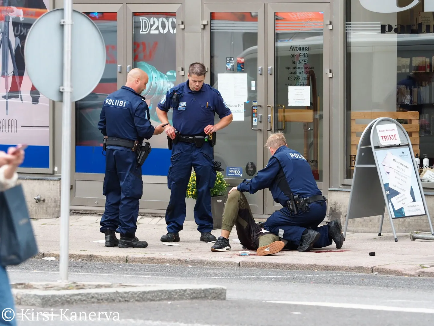 Soome politsei sündmuskohal.