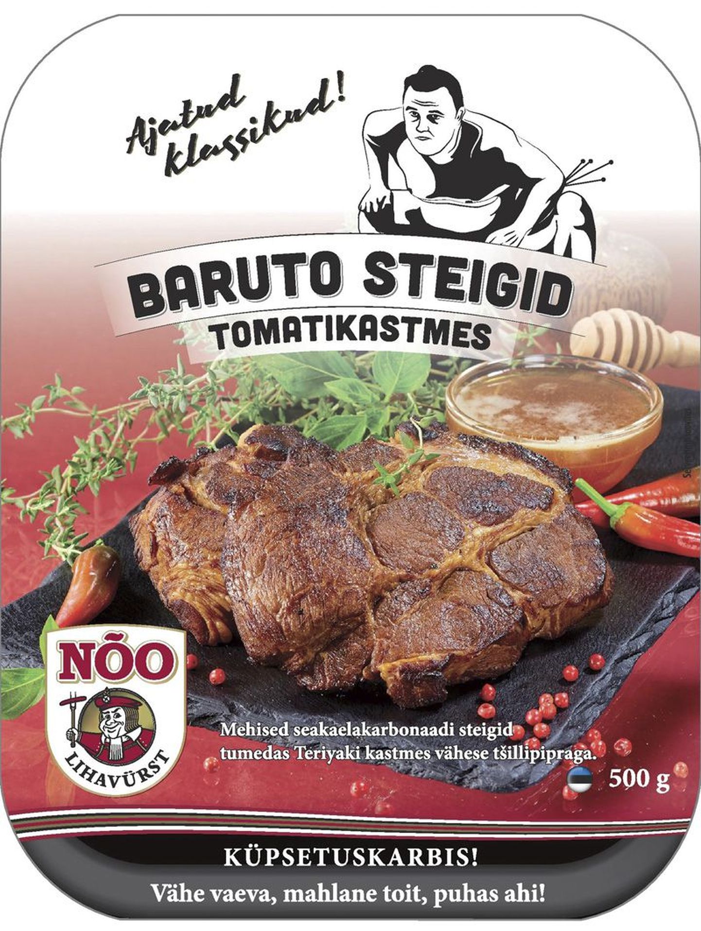 Baruto pilt kaunistab steike.