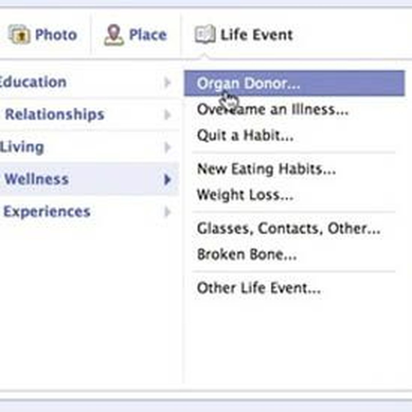 USA ja Suurbritannia Facebooki kasutajad saavad organidoonoriks olekust anda teada ka sotsiaalmeedias.
