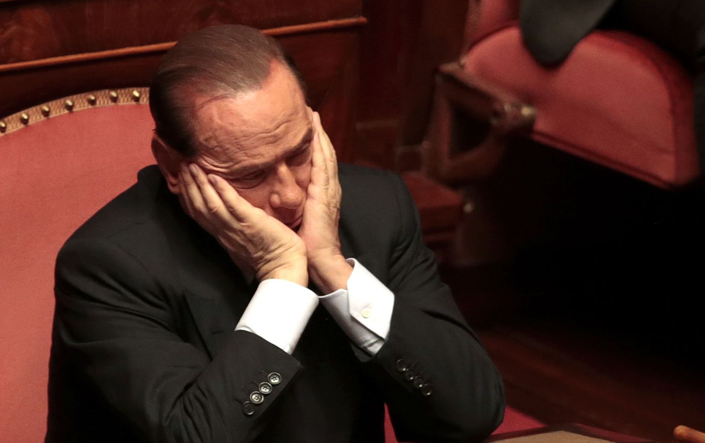 Silvio Berlusconi senati istungil 2. oktoobril 2013.