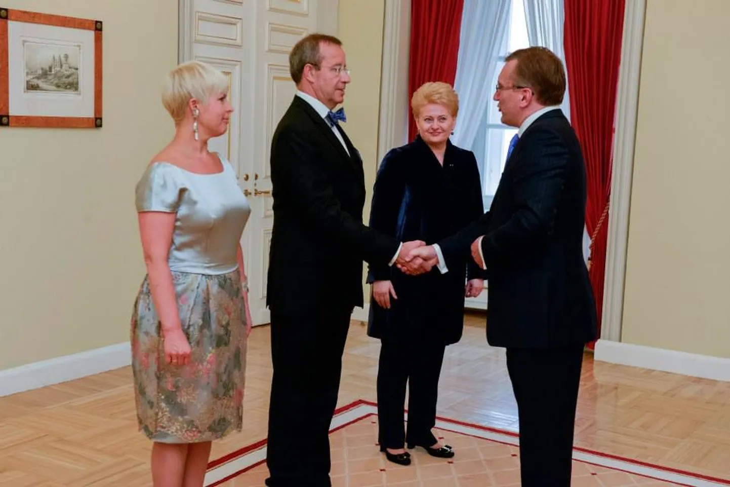 Evelin Ilvese ja Toomas Hendrik Ilvese riigivisiit Leetu 2013. aastal.