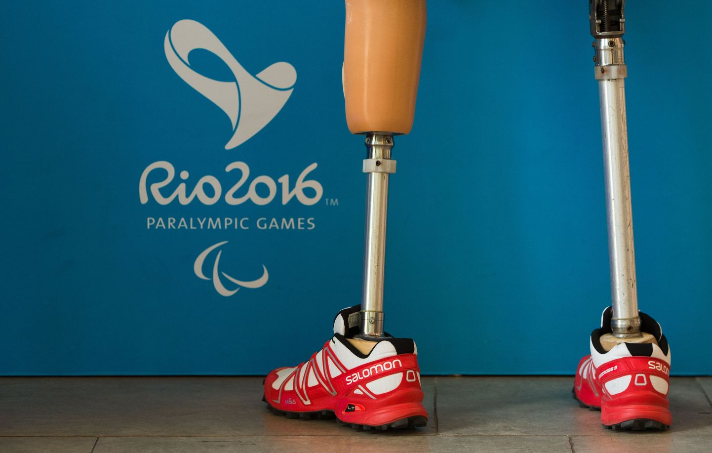 Паралимпиец (спортсмен на протезах) в Рио.
