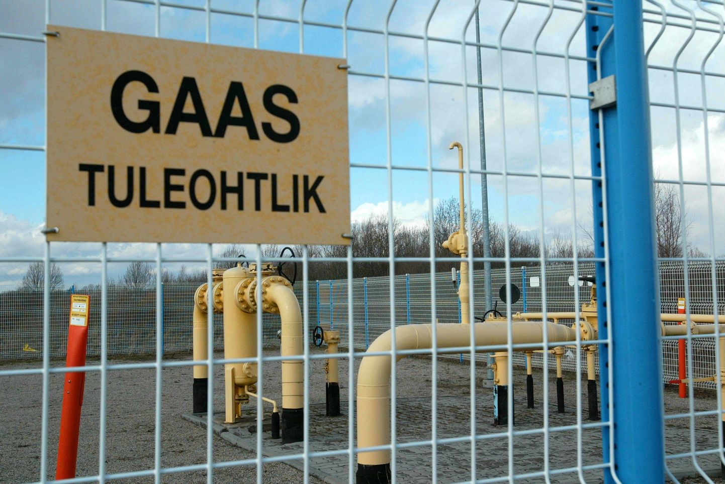 Eesti Gaasi gaasijaotusjaam Tartu külje all.