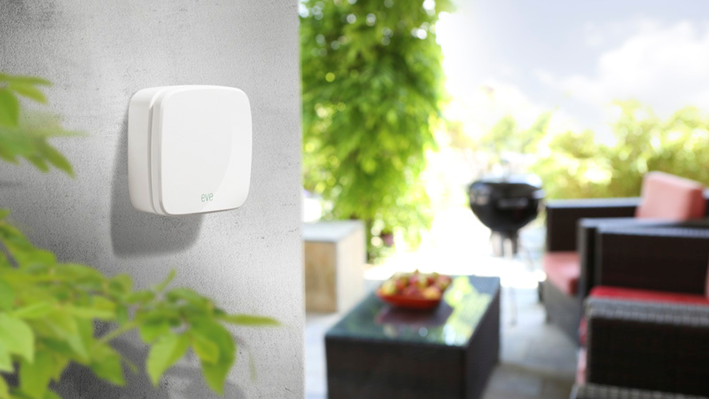 Elgato Eve nimeline seadme, mis saab osaks Apple'i kodujuhtimise süsteemist.