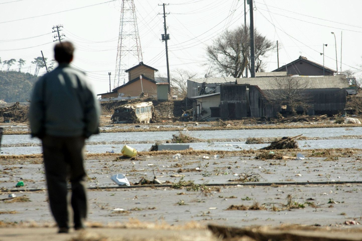 Tsunamis purustatud Minamisoma linn.
