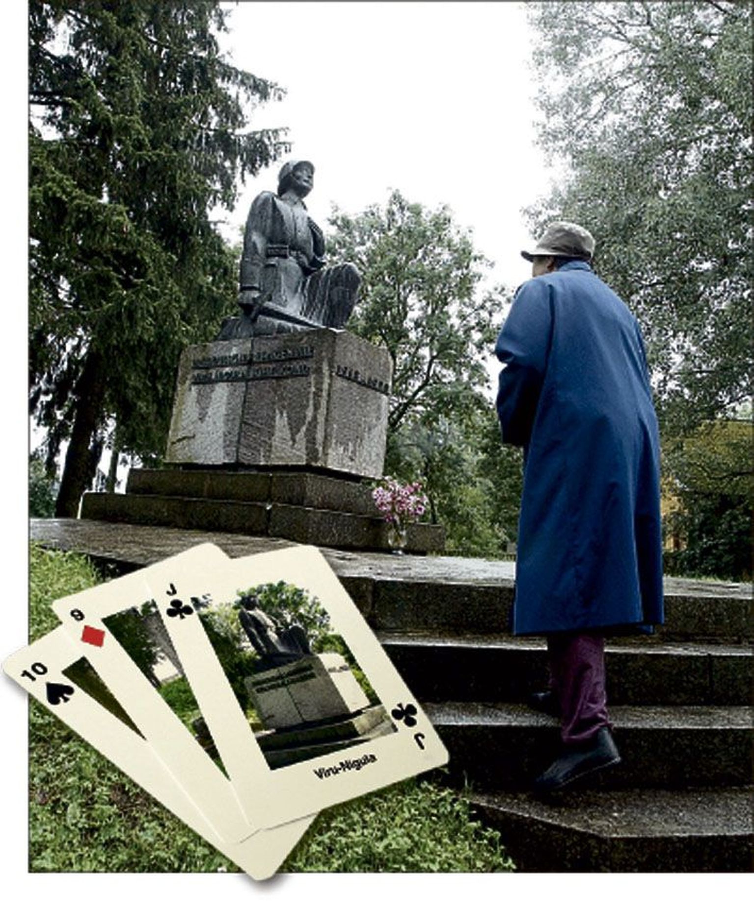 Algselt kohalike annetusest Viru-Nigulasse kerkinud Vabadussõja monument on koha leidnud risti soldati kaardil. Monumenti on mitu korda lõhutud ja ikka uuesti üles ehitatud.