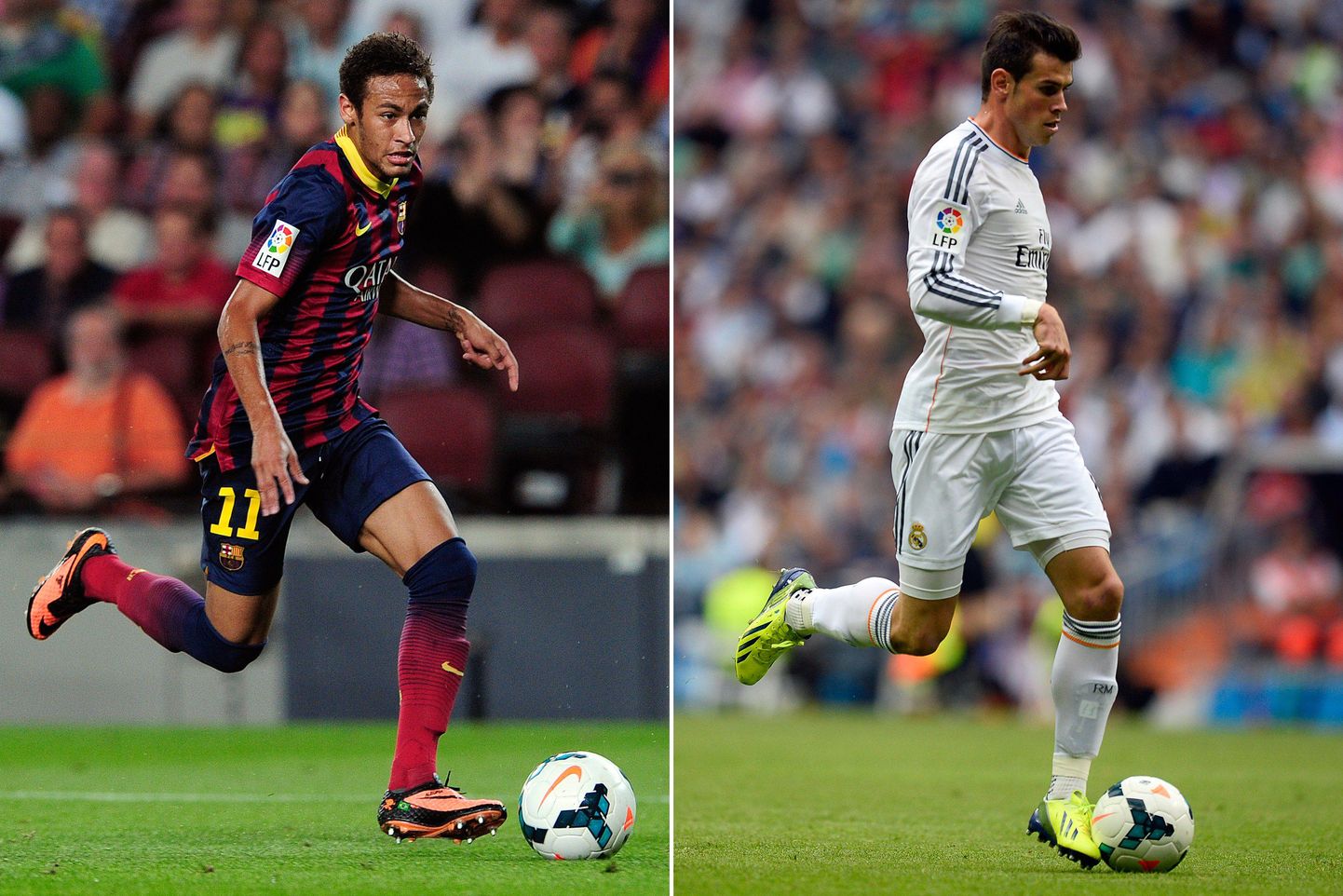 Neymar ja Gareth Bale (paremal)
