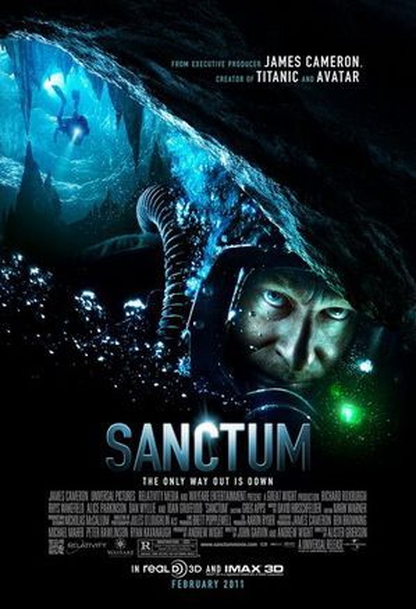 Filmi «Sanctum» reklaamplakat
