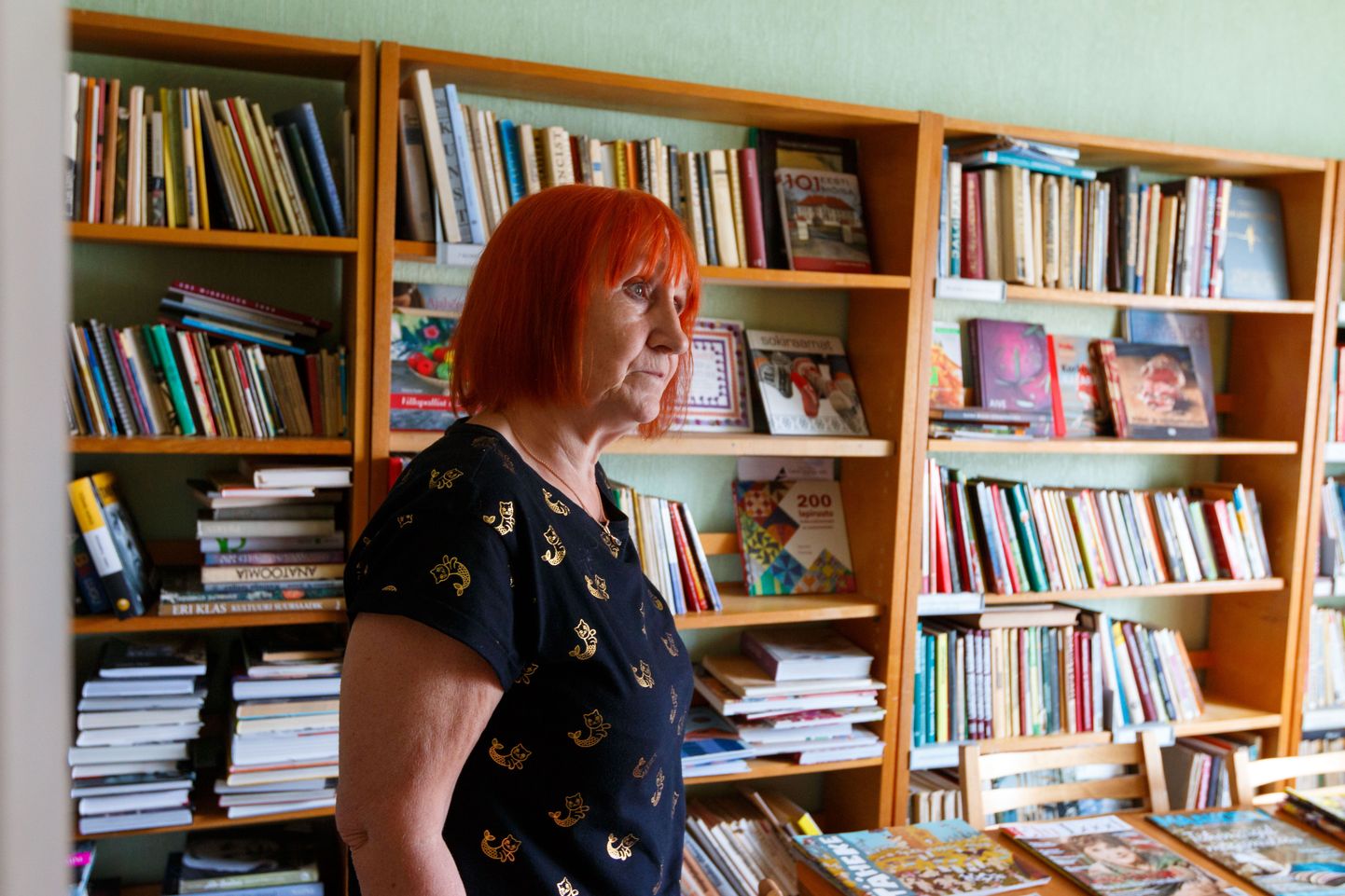 Kaja Vanags, kellele meeldib väga raamatuid lugeda, on leidnud endale südamelähedase töö kohalikus raamatukogus.