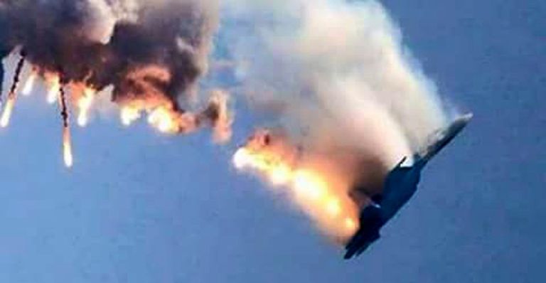 Vene ründelennuki Suhhoi Su-29 allakukkumine jäädvustati videole. Foto: Scanpix