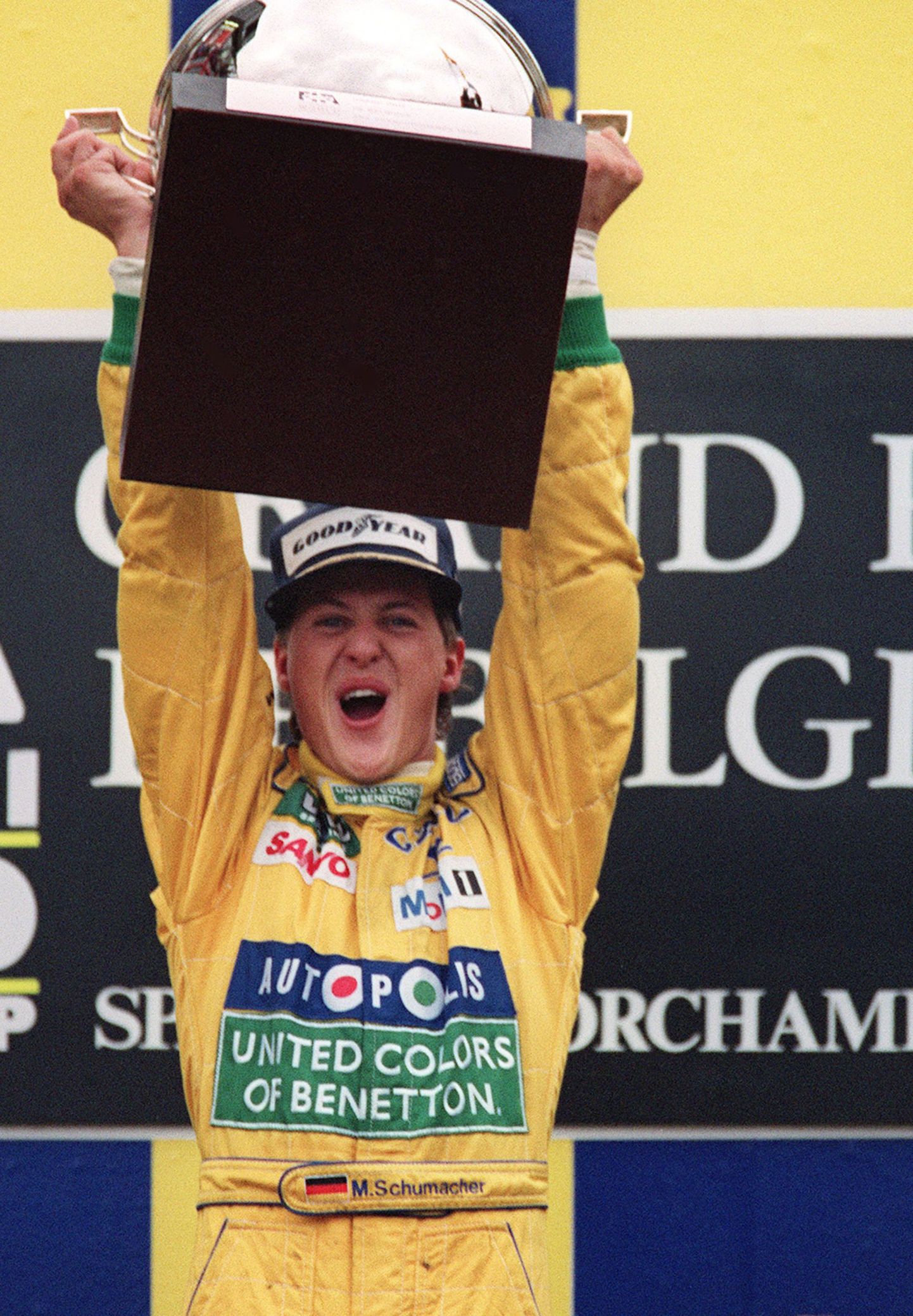 Michael Schumacher 1992. aasta augustis, kui ta võttis oma esimese etapivõidu.